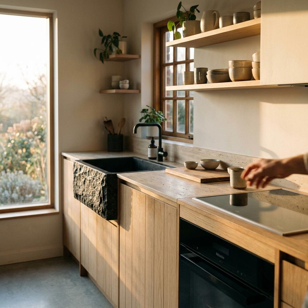 How To Design A Functional Organic Japandi Kitchen Space