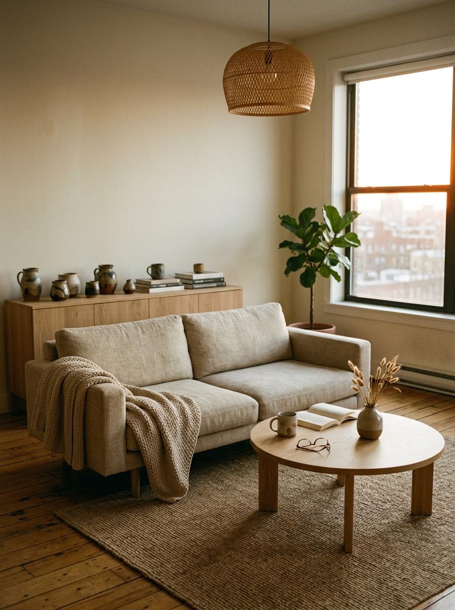 How To Design A Sophisticated Yet Cozy Japandi Living Room