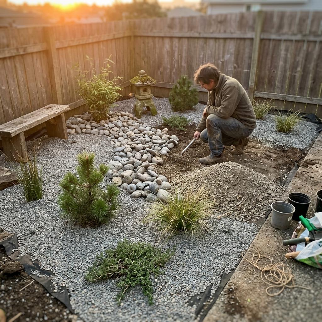 How To Design A Sustainable Japandi Gravel Garden