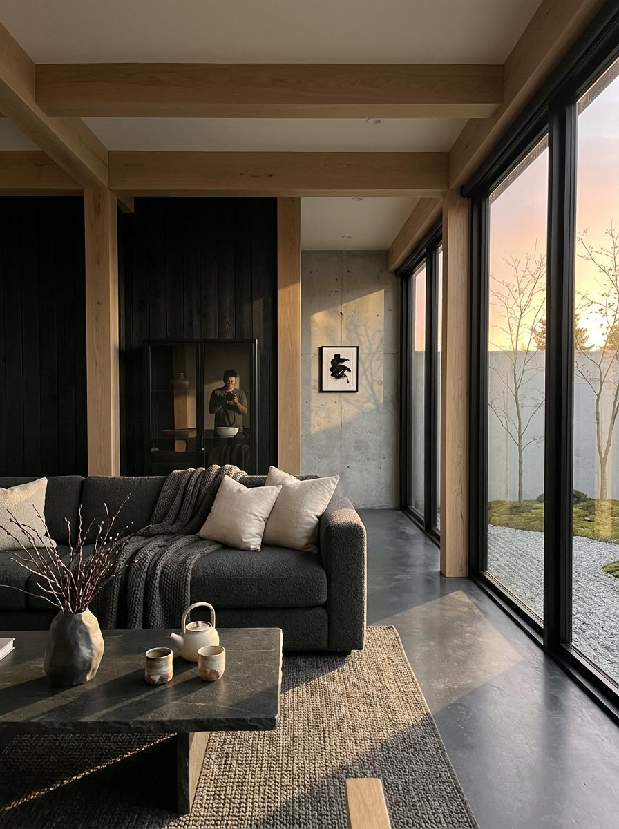 How To Master Darker Tones Within A Japandi Interior Design