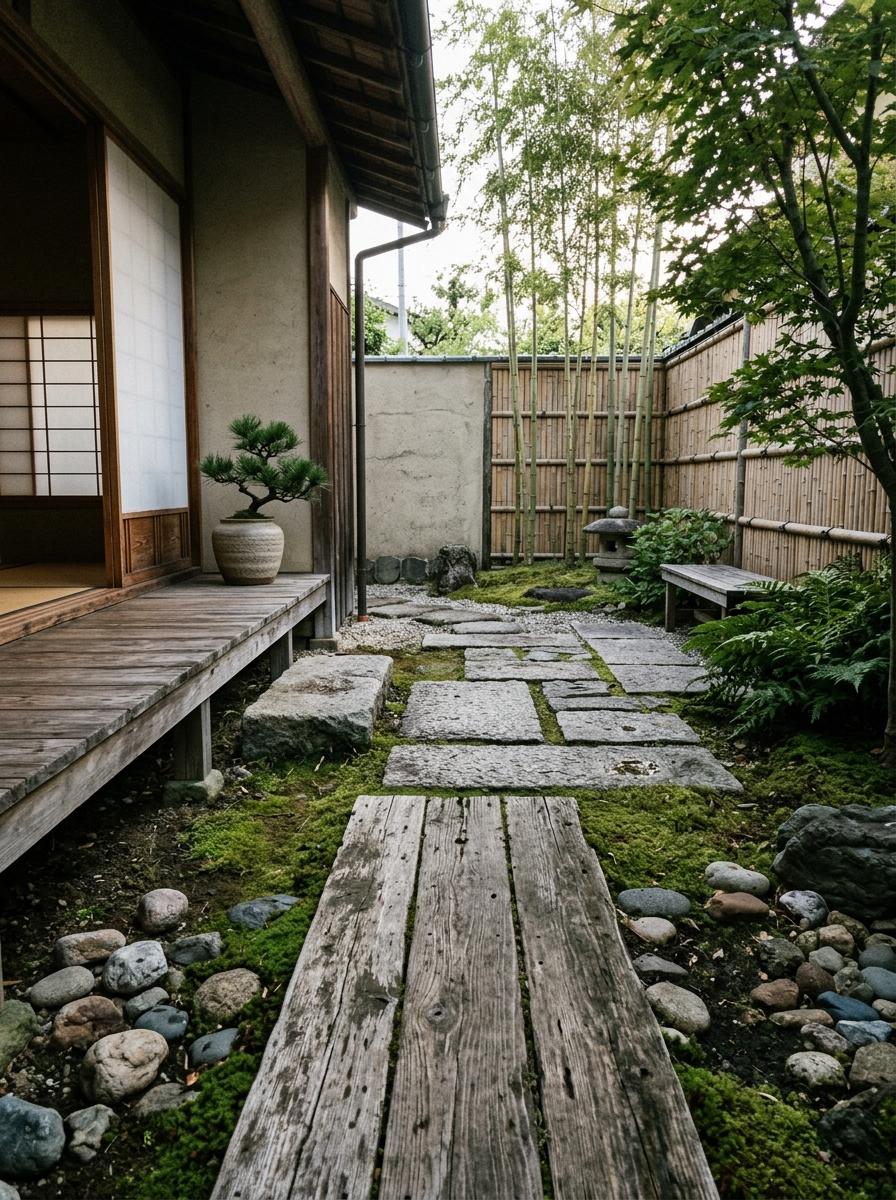 Incorporating Natural Textures Into Japandi Courtyard Design