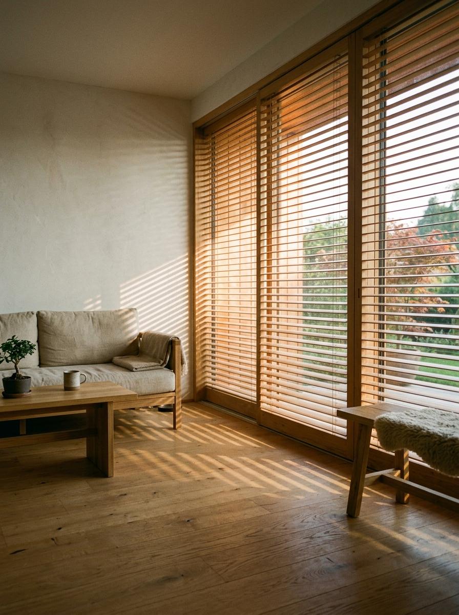 Incorporating Wooden Blinds In A Modern Japandi Home