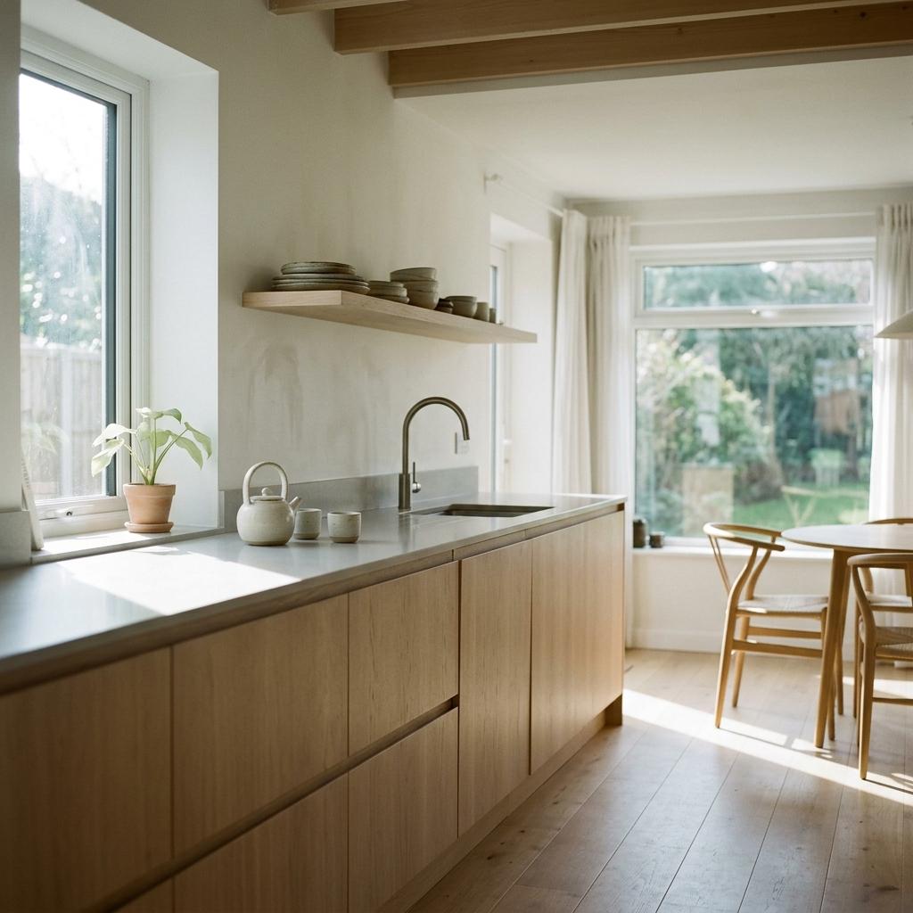 Inside A Balanced Home Featuring A Japandi Kitchen Remodel
