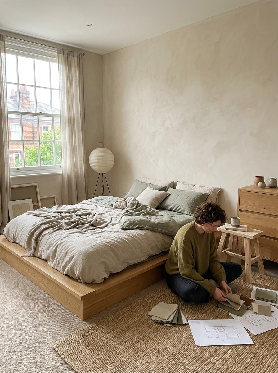 Inside A Beautiful Japandi Bedroom Makeover Project