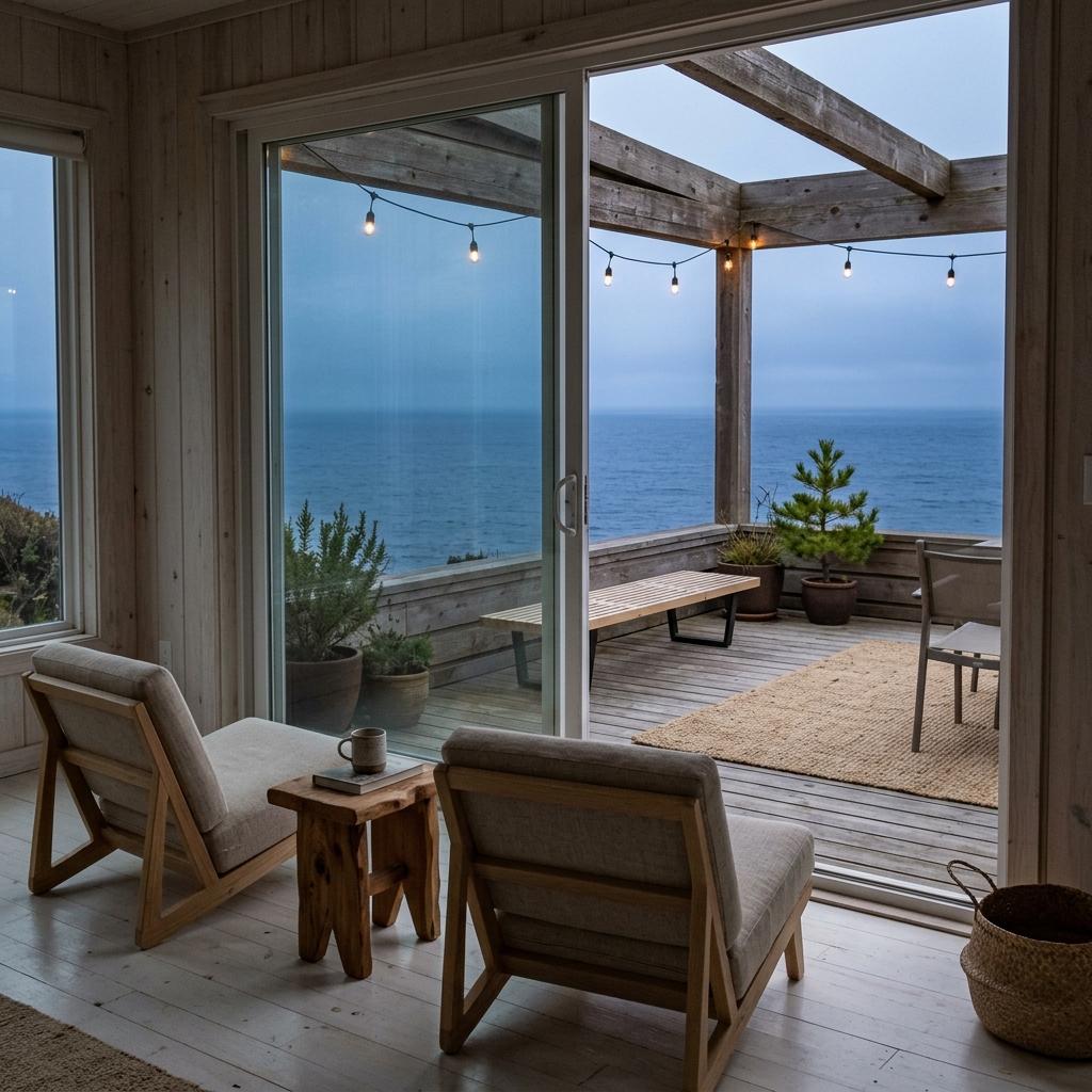 Inside A Coastal Home With Japandi Patio Influence