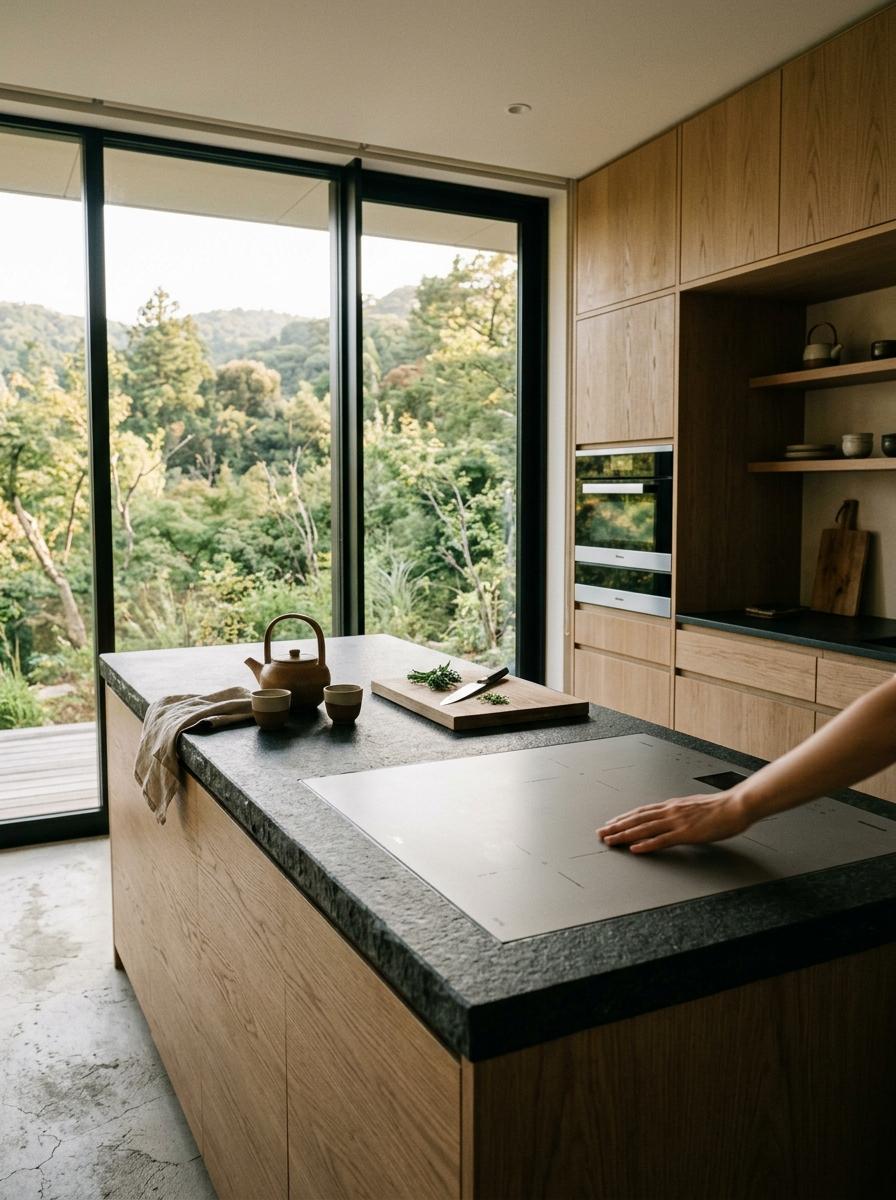 Inside A High End Kitchen With Japandi Aesthetics