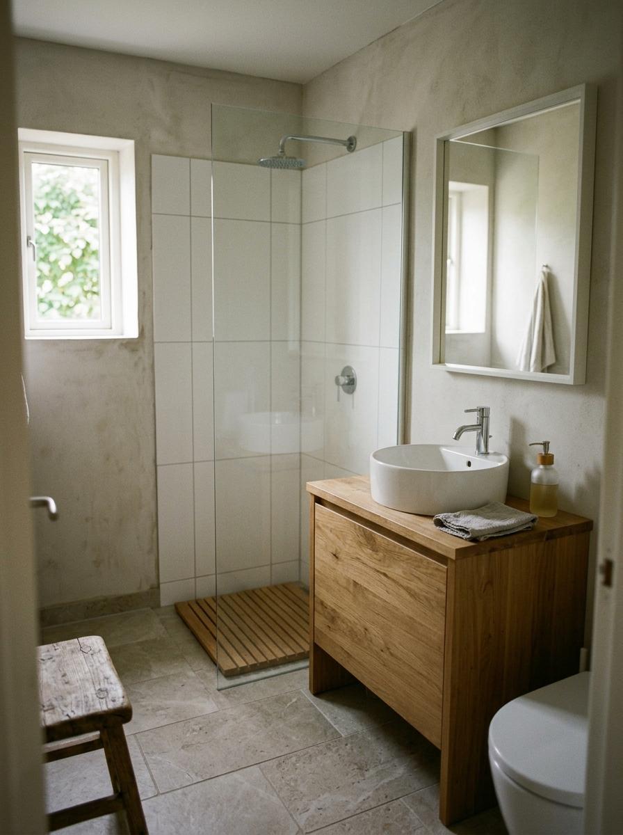 Inside A Minimalist Japandi Sanctuary In The Small Bathroom