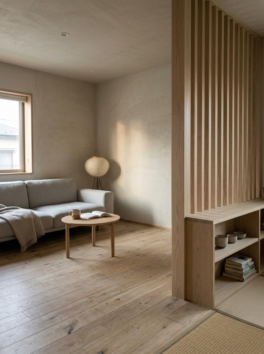 Inside A Peaceful Space Featuring Japandi Neutral Colors