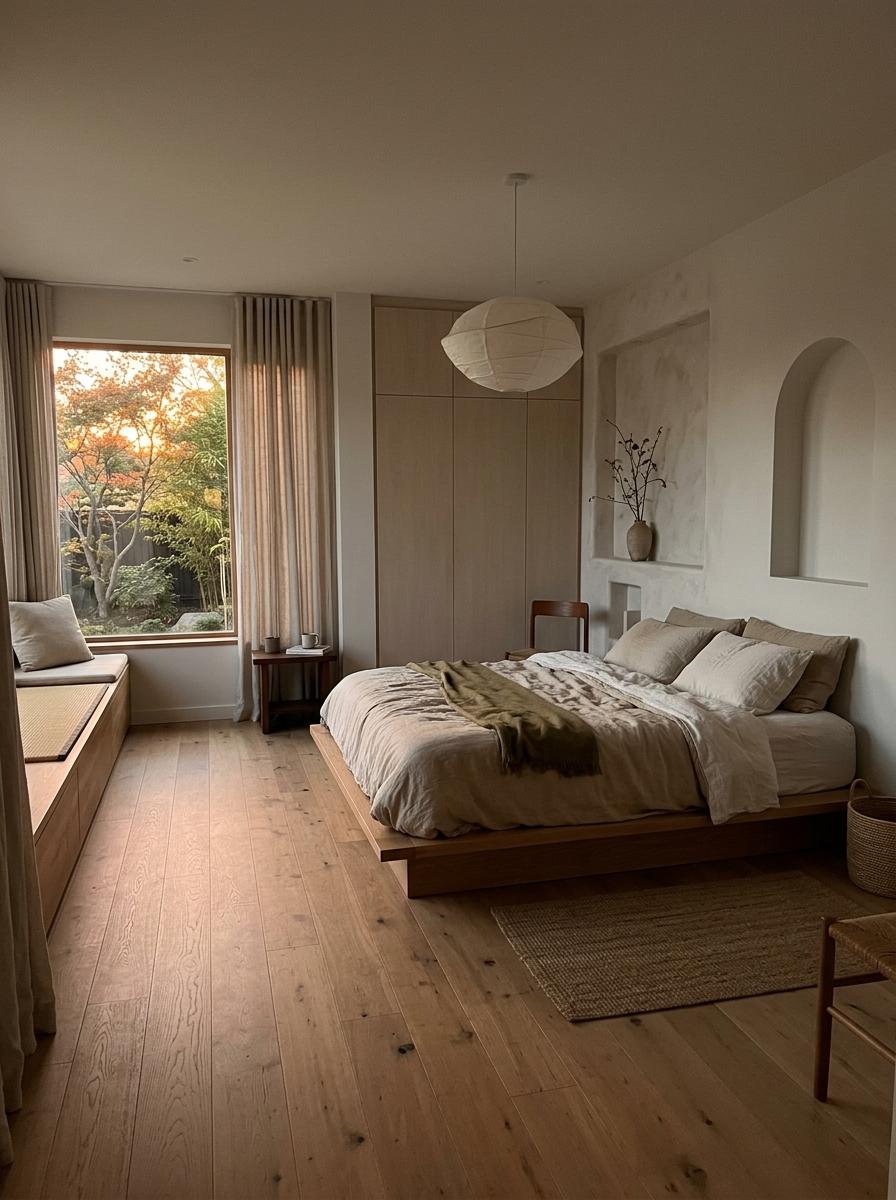 Inside A Quiet Modern Master Bedroom Japandi Sanctuary
