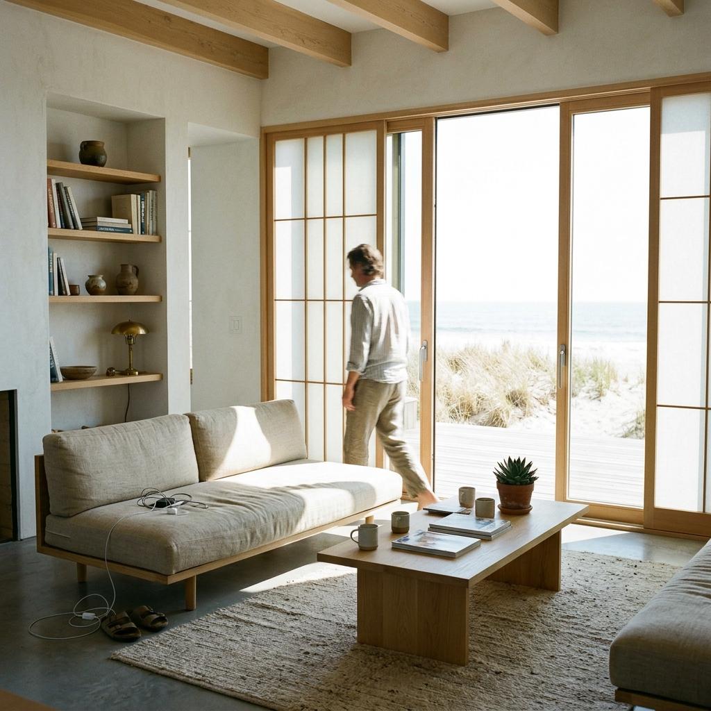 Inside A Refined Coastal Villa With Japandi Interior Design Elements