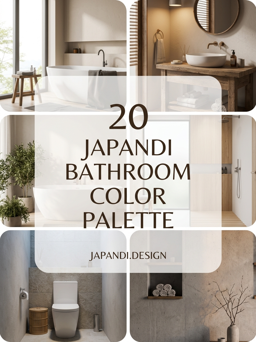 Japandi Bathroom Color Palette Essentials for a Minimalist Sanctuary