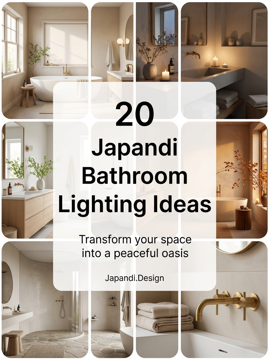Japandi Bathroom Lighting Concepts for a Refined Minimalist Sanctuary