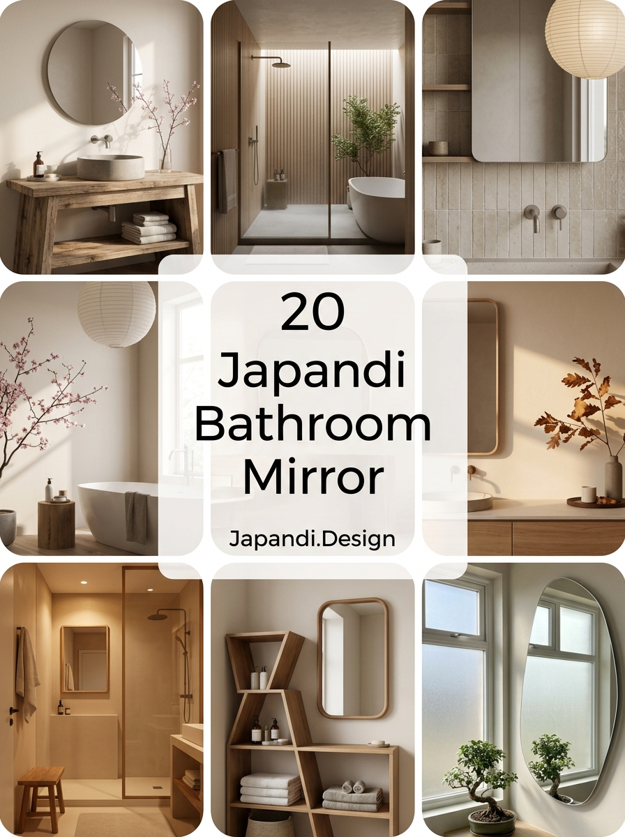 Japandi Bathroom Mirror Styles for a Balanced and Minimalist Sanctuary