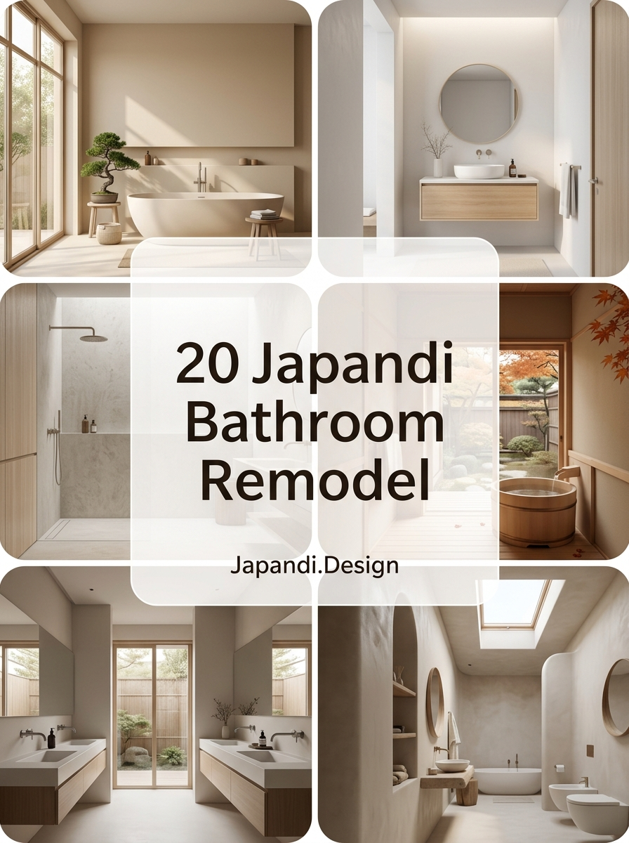 Japandi Bathroom Remodel Concepts for a Minimalist Sanctuary