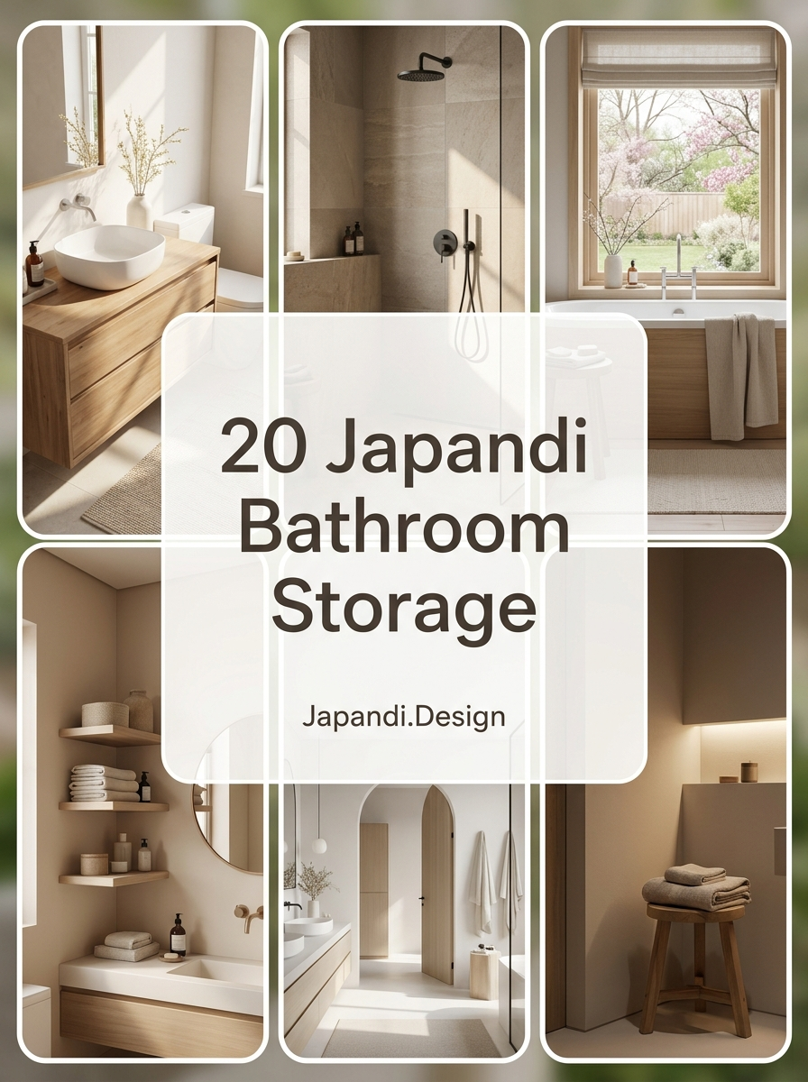Japandi Bathroom Storage Solutions for a Minimalist Sanctuary