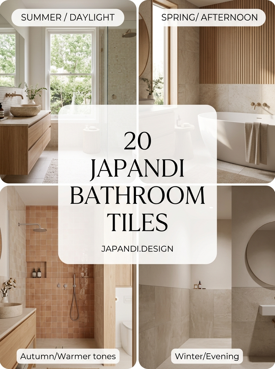 Japandi Bathroom Tiles for a Minimalist Sanctuary
