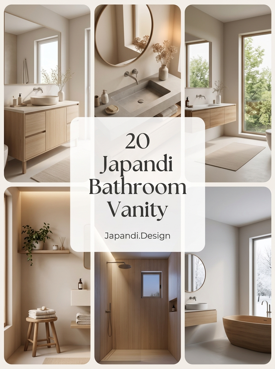 Japandi Bathroom Vanity Designs for a Minimalist Sanctuary