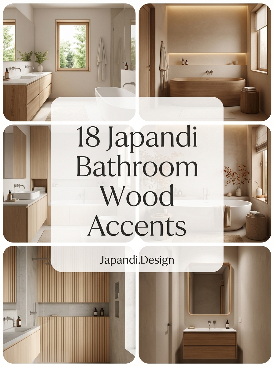 Japandi Bathroom Wood Accents for a Refined Minimalist Retreat