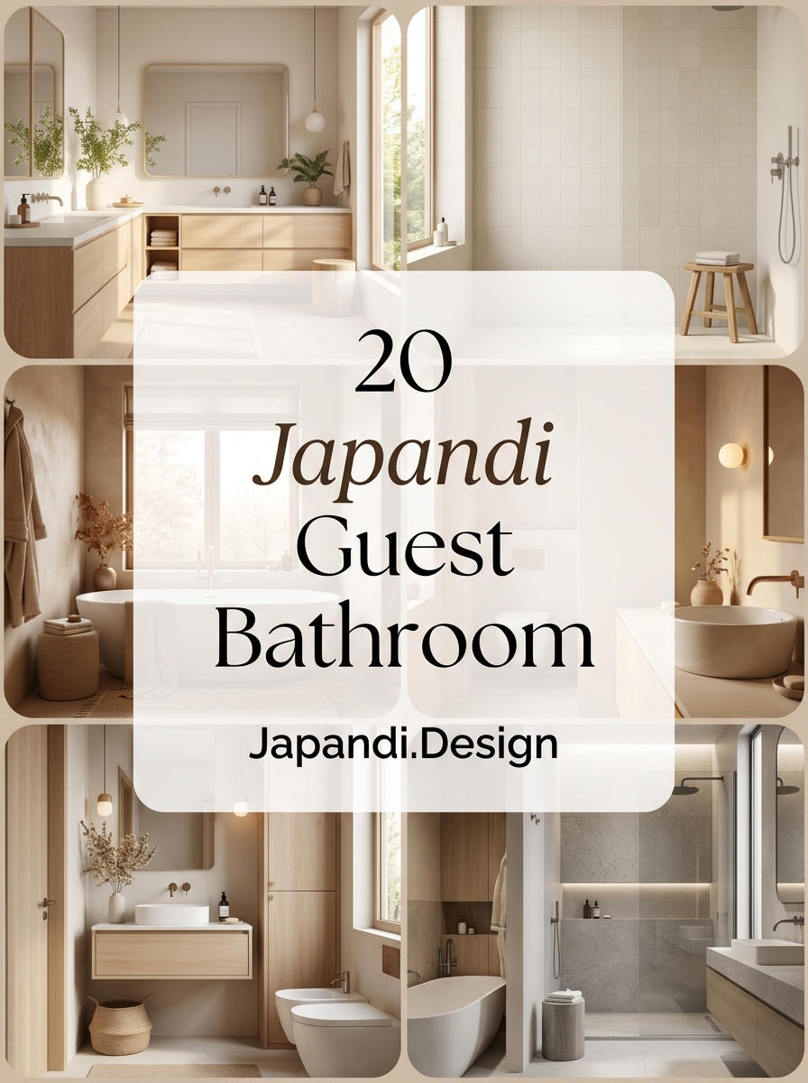 Japandi Guest Bathroom Concepts for a Minimalist Sanctuary