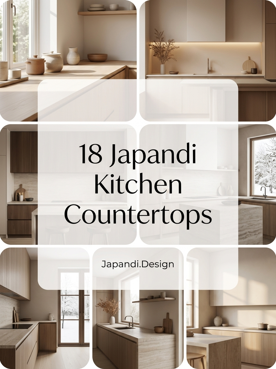 Japandi Kitchen Countertops That Balance Minimalism and Warmth
