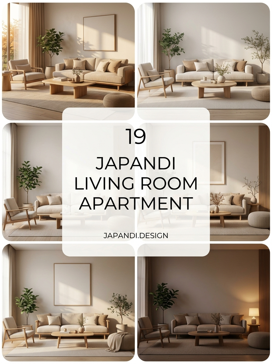 Japandi Living Room Apartment Layouts for Mindful Minimalist Living