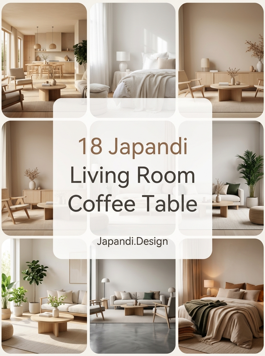 Japandi Living Room Coffee Table Designs for a Harmonious Home