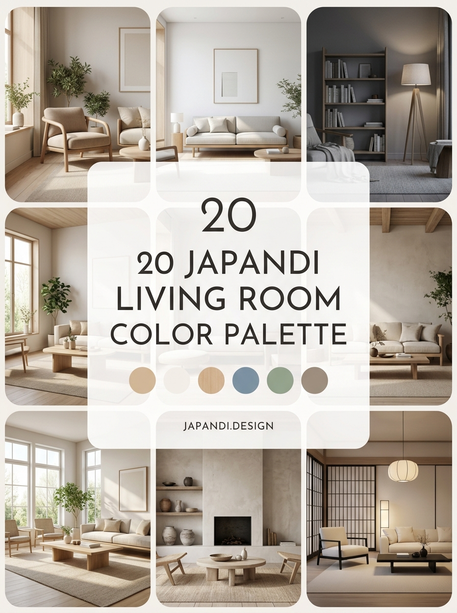 Japandi Living Room Color Palette Combinations for a Balanced Home