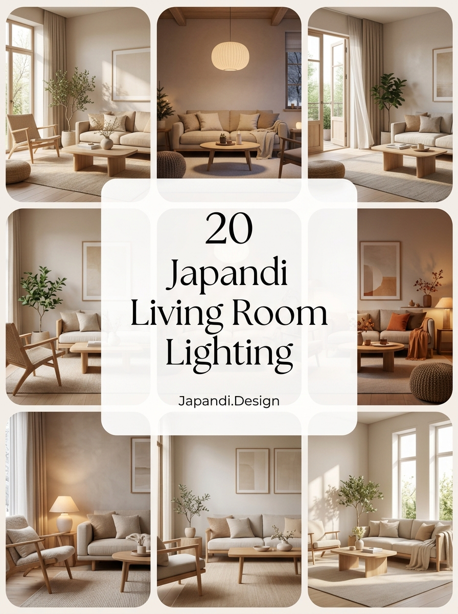 Japandi Living Room Lighting Ideas for a Harmonious Home