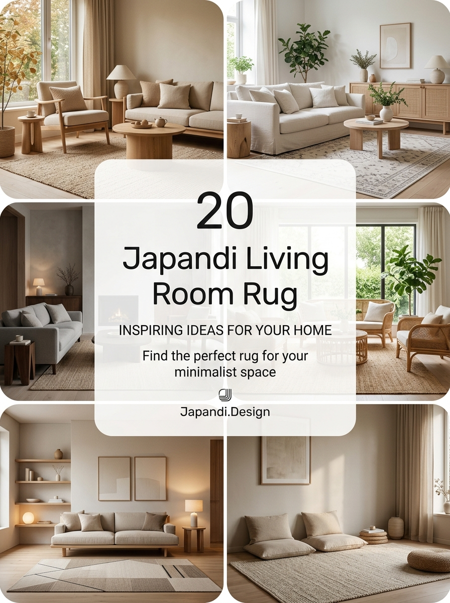 Japandi Living Room Rug Textures for a Balanced Home