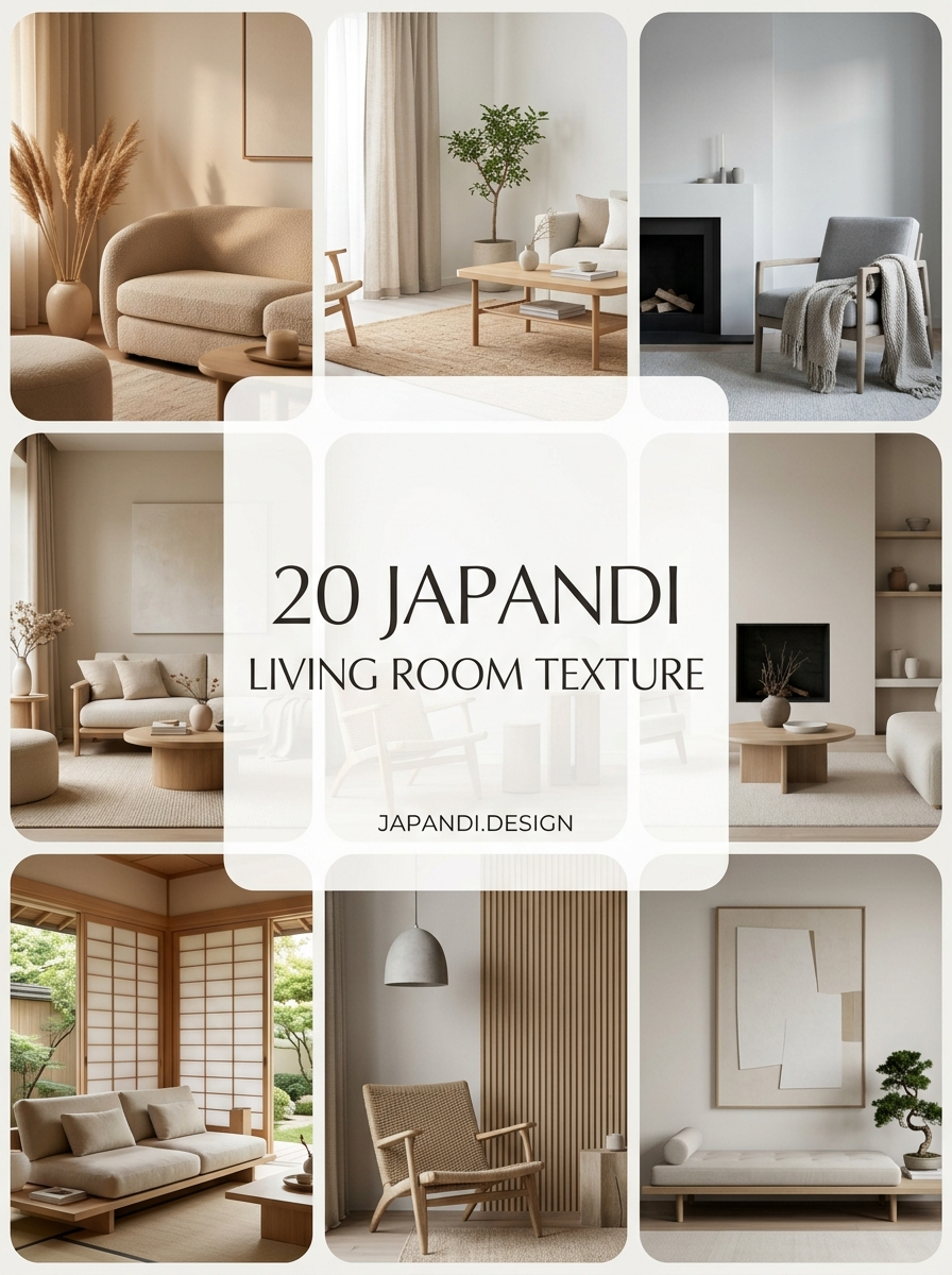 Japandi Living Room Texture Combinations for a Harmonious Home