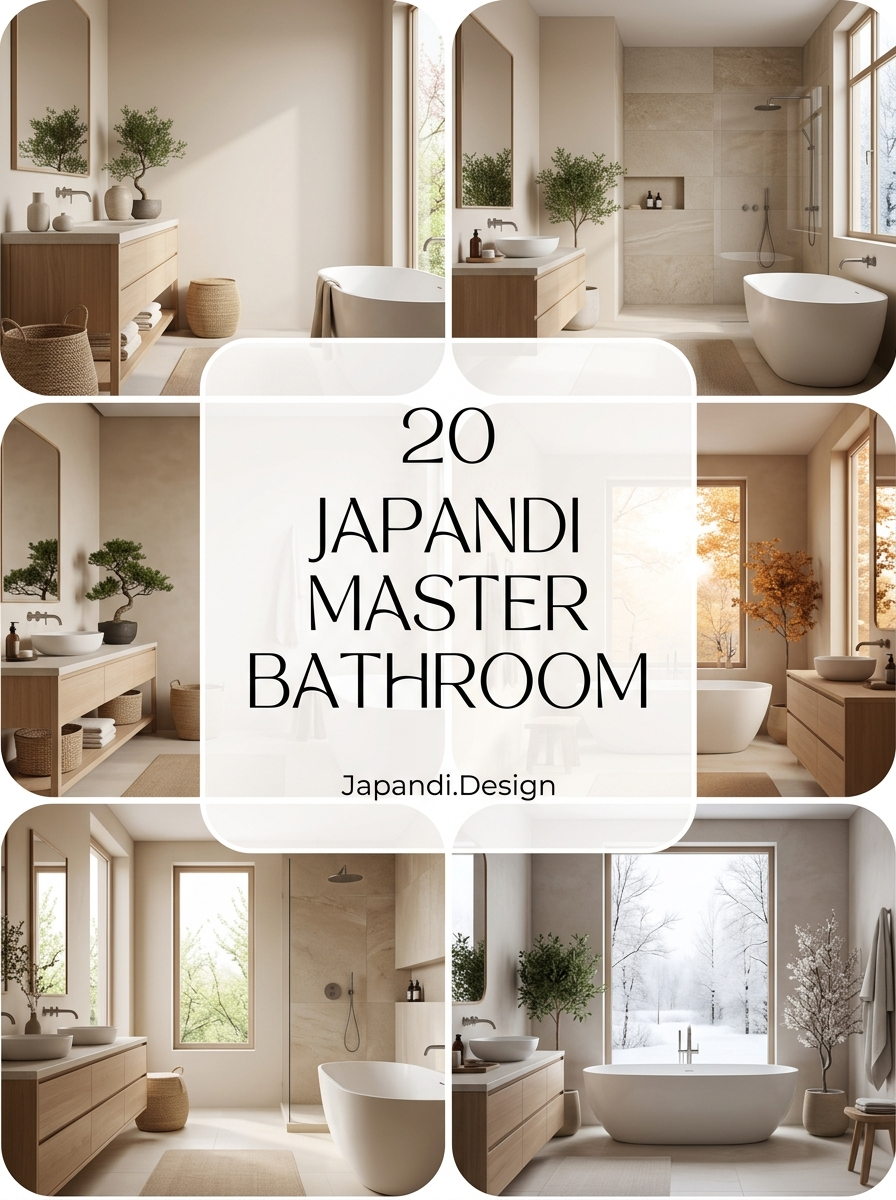 Japandi Master Bathroom Designs for a Balanced Spa Sanctuary
