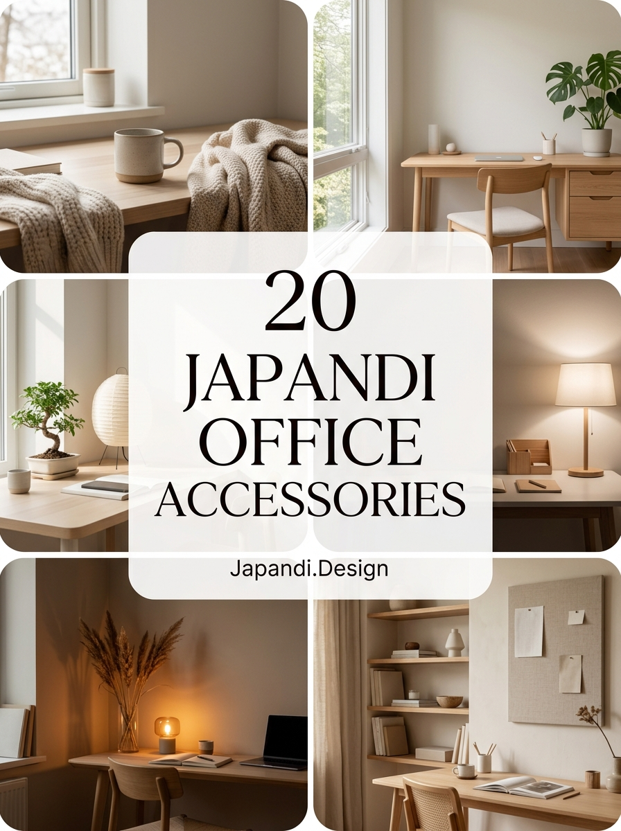 Japandi Office Accessories for a Minimalist and Productive Workspace