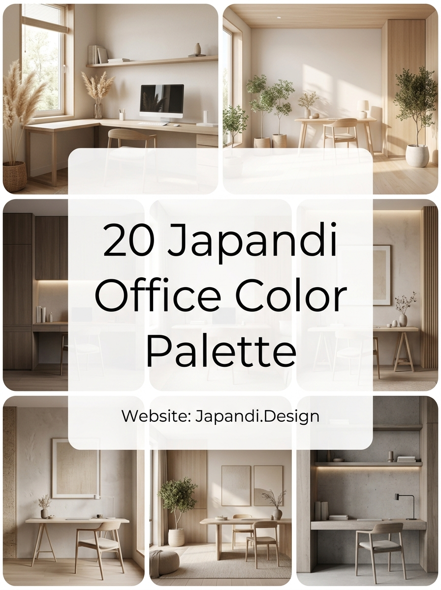 Japandi Office Color Palette Schemes for a Balanced Workspace