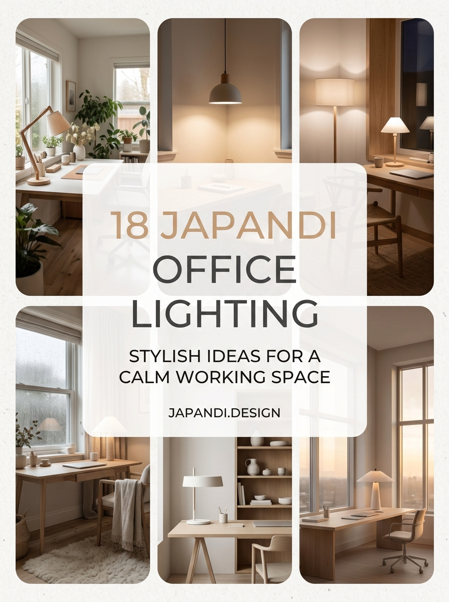 Japandi Office Lighting Solutions for a Balanced Workspace