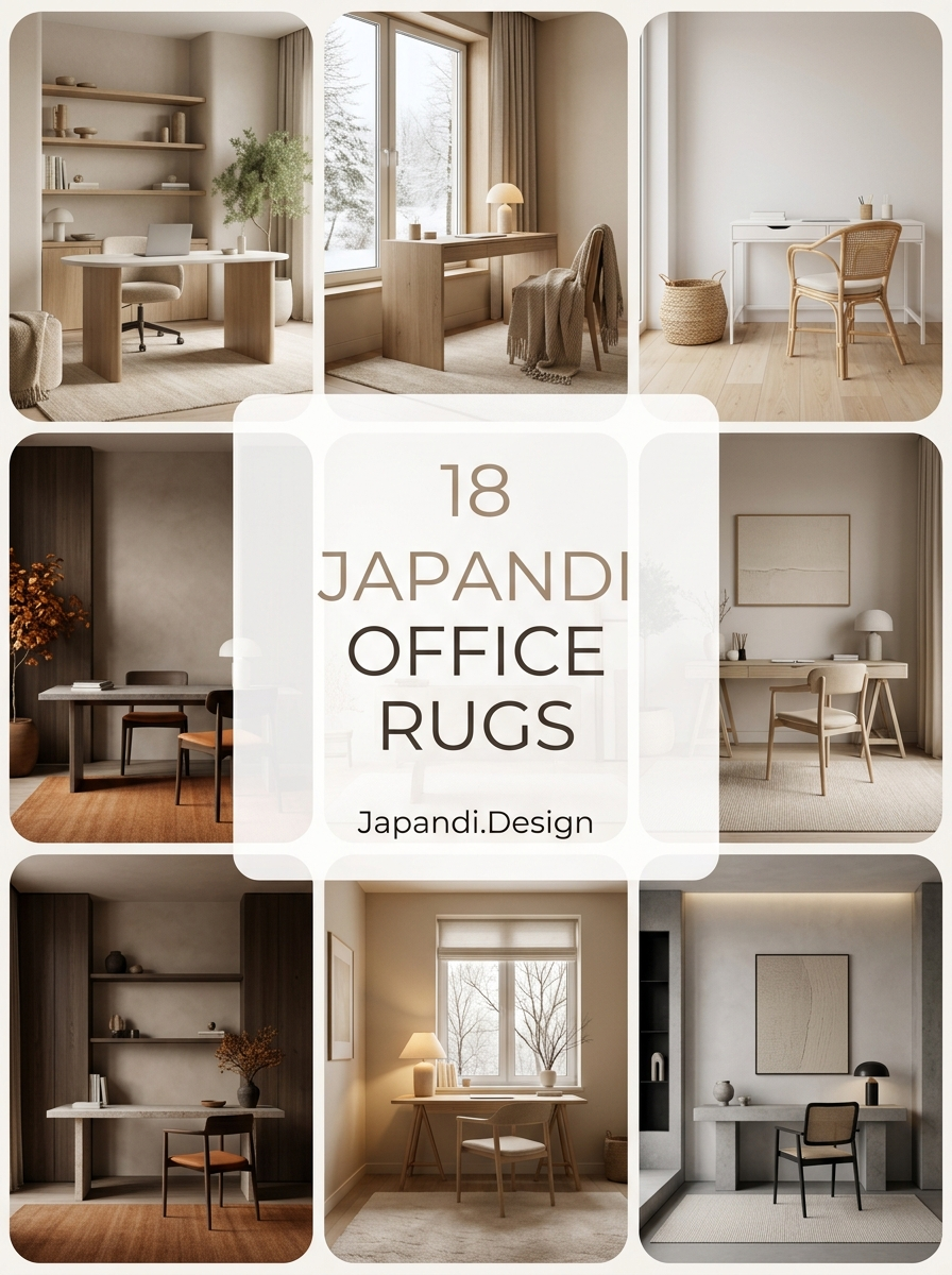 Japandi Office Rugs That Anchor Minimalist Workspaces
