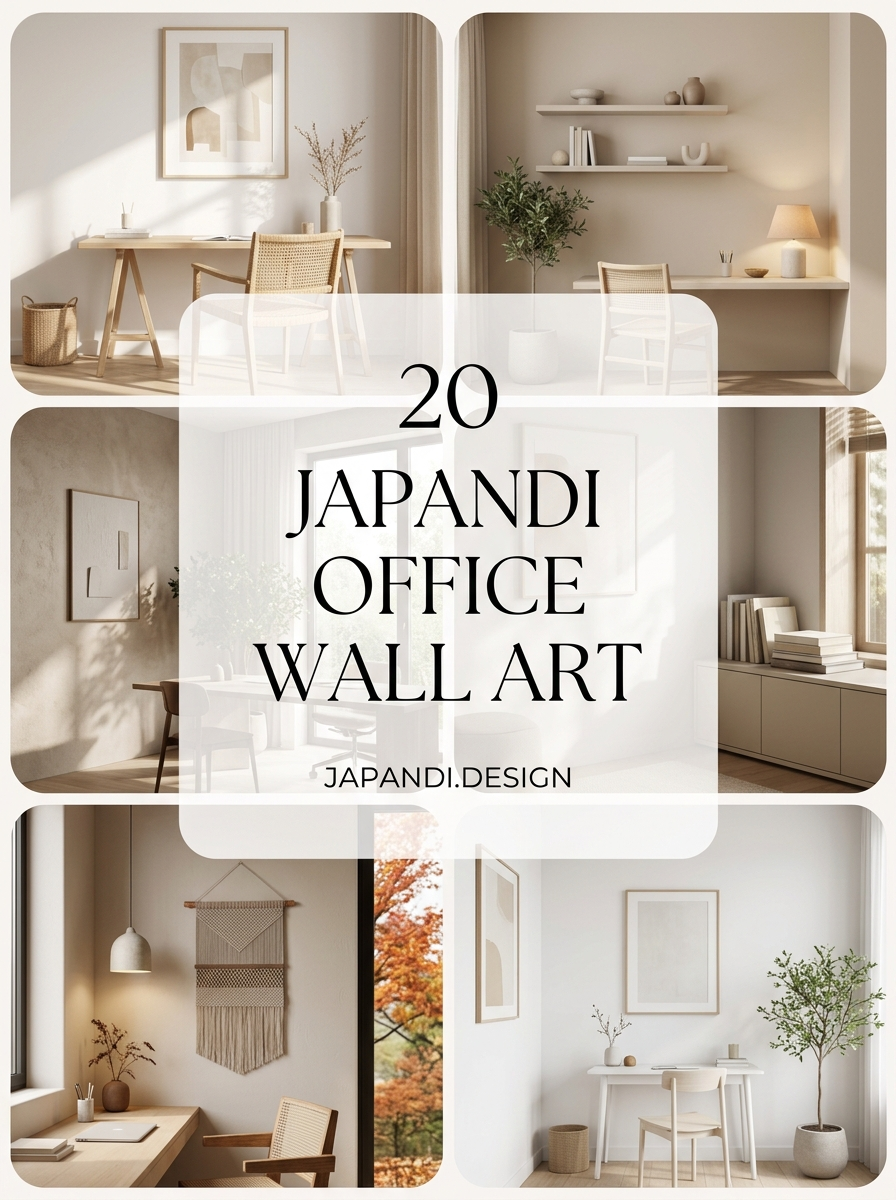 Japandi Office Wall Art Collections for a Balanced Workspace