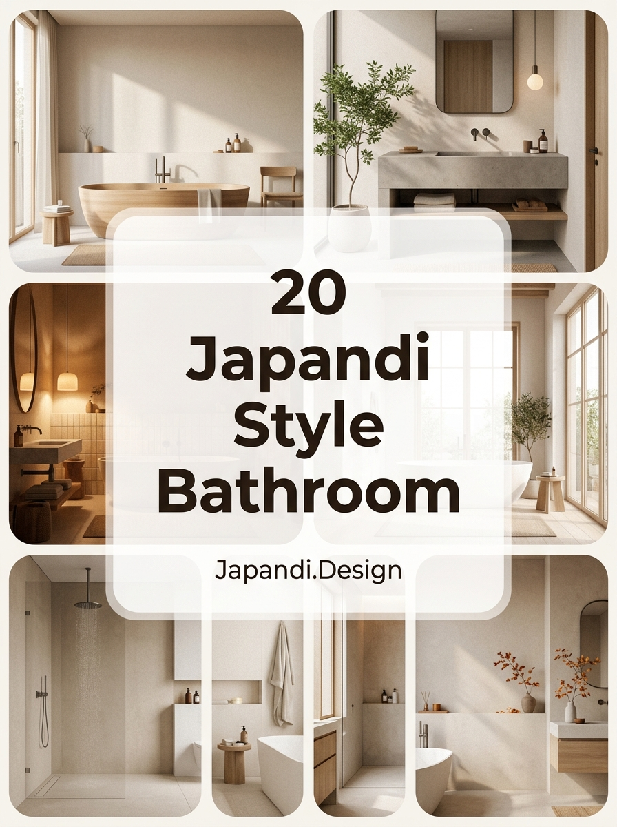 Japandi Style Bathroom Concepts for a Minimalist Sanctuary