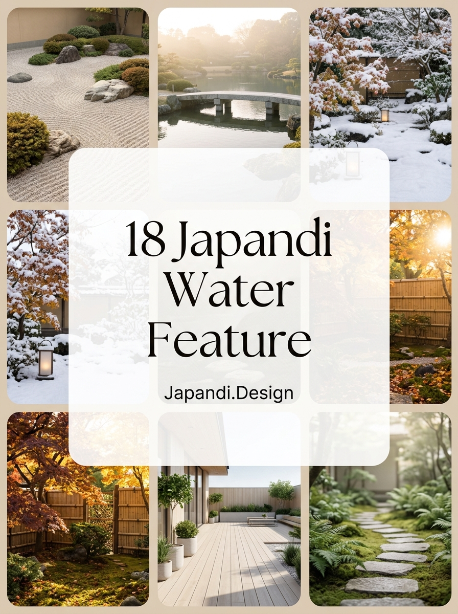 Japandi Water Feature Concepts for a Balanced Garden Sanctuary