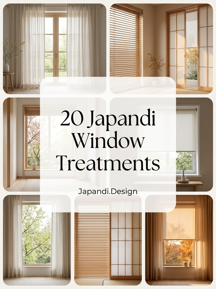 Japandi Window Treatments for a Balanced and Minimalist Home