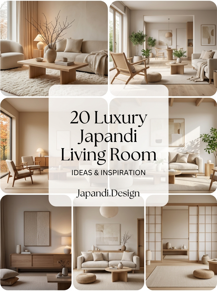 Luxury Japandi Living Room Concepts for an Elegant Minimalist Sanctuary