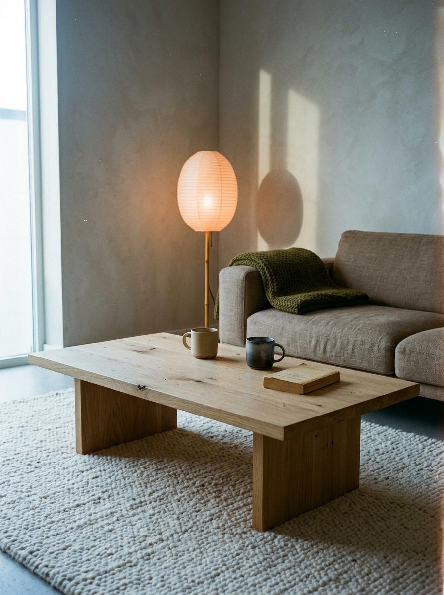 Minimalist Details For A Perfectly Warm Japandi Living Room
