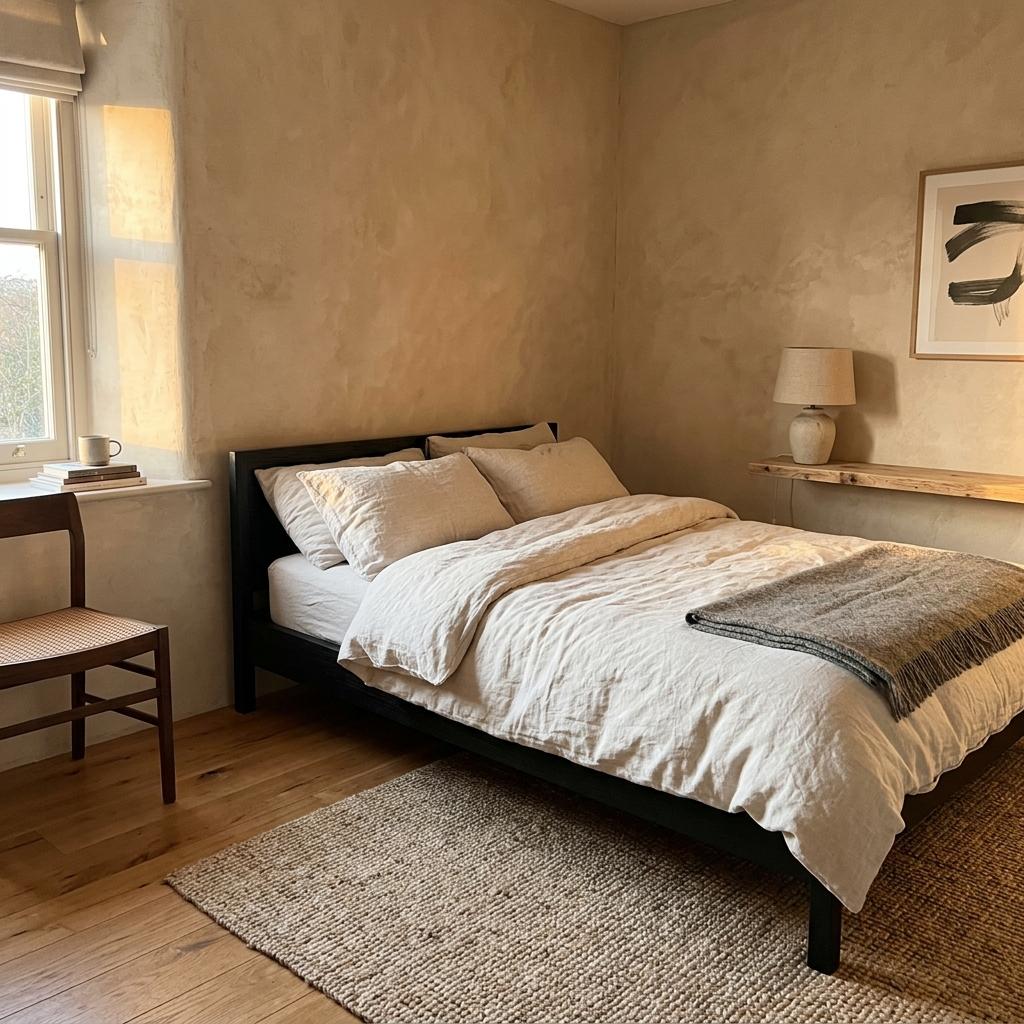 Minimalist Guest Room Makeover Featuring Japandi Elements