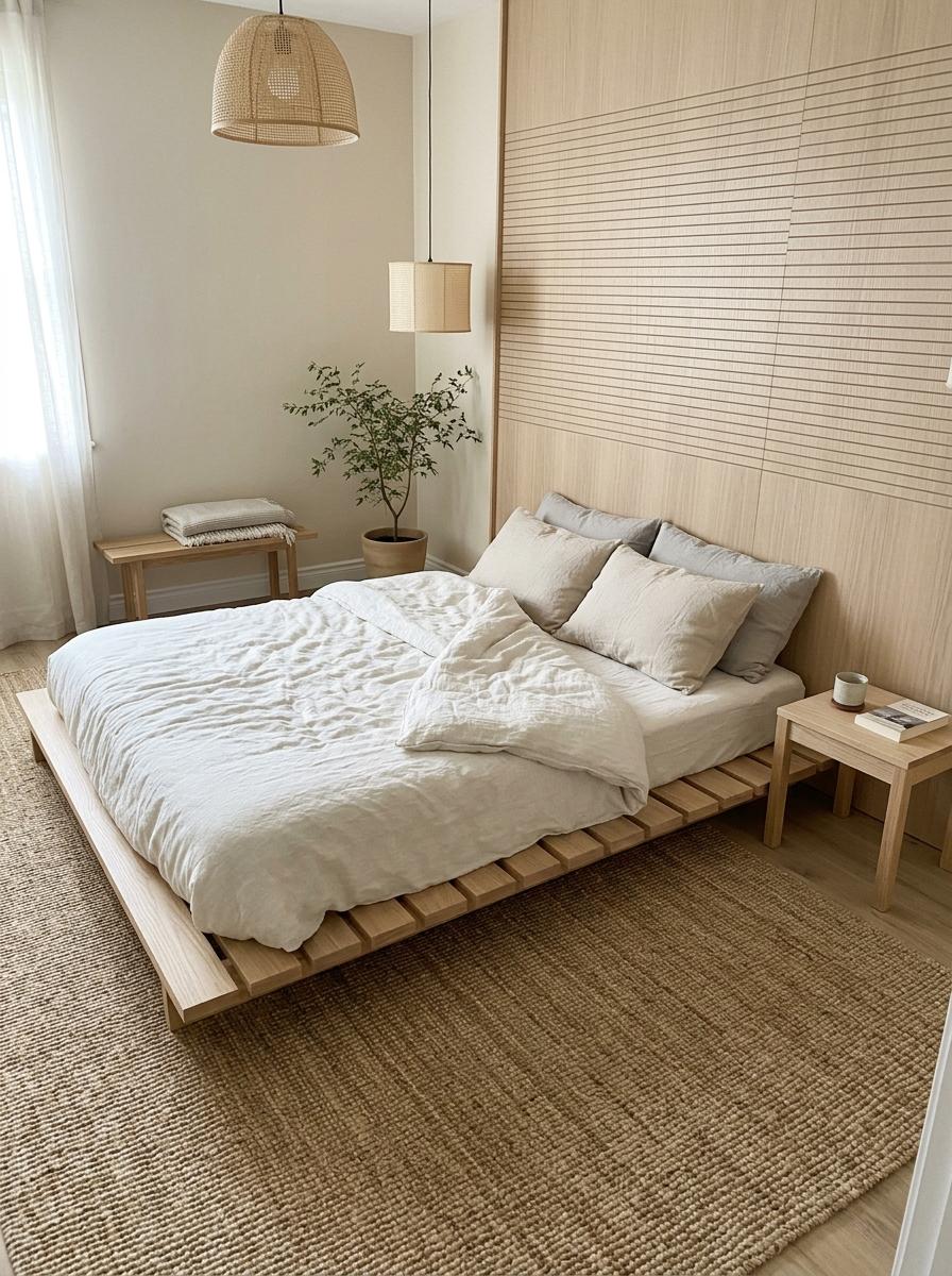 Minimalist Japandi Furniture For A Relaxed Bedroom