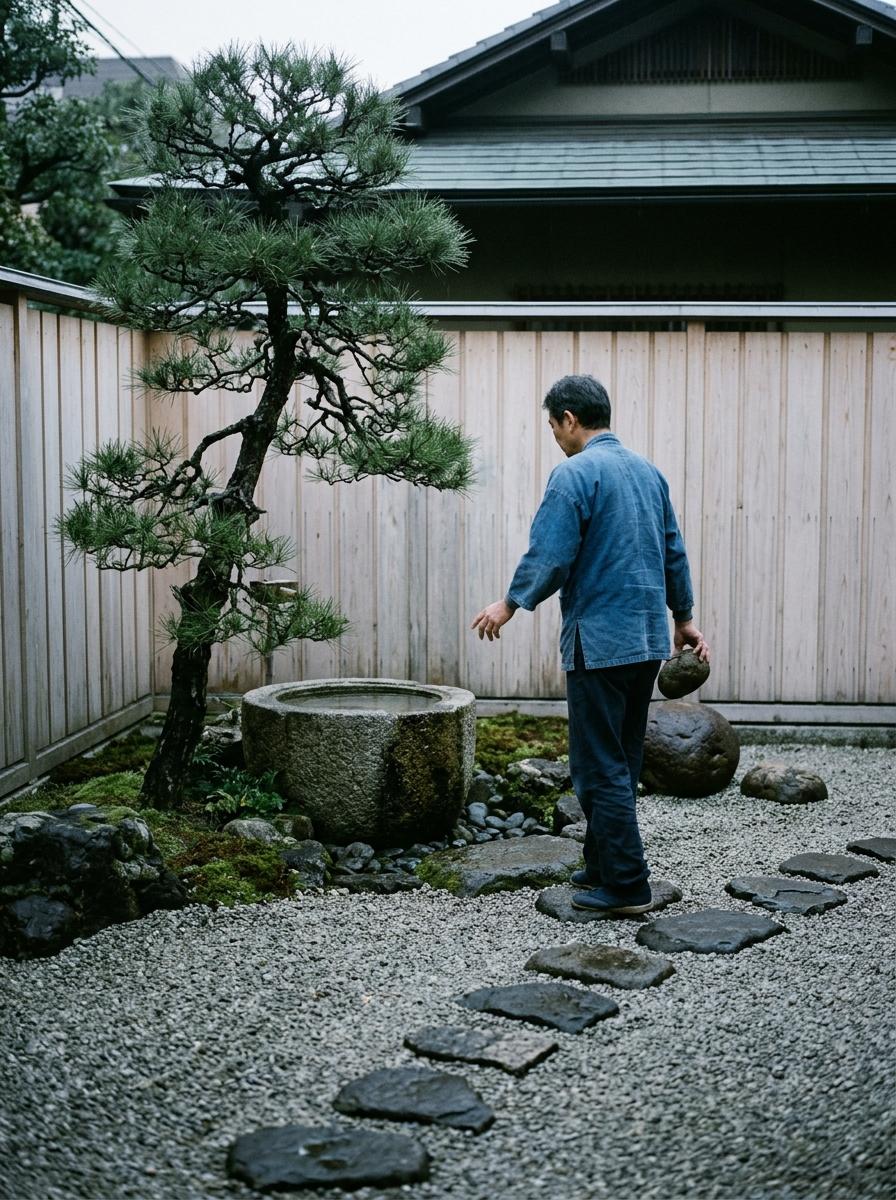Minimalist Japandi Garden Aesthetic
