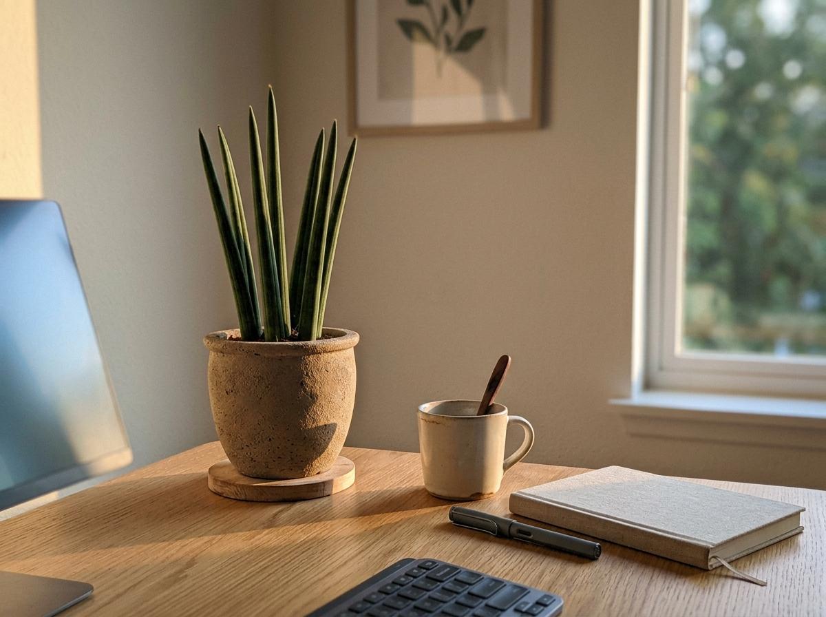 Minimalist Japandi Office Plants For A Clean Workspace