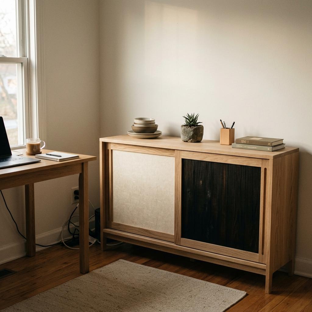 Minimalist Japandi Office Storage Solutions For Your Home