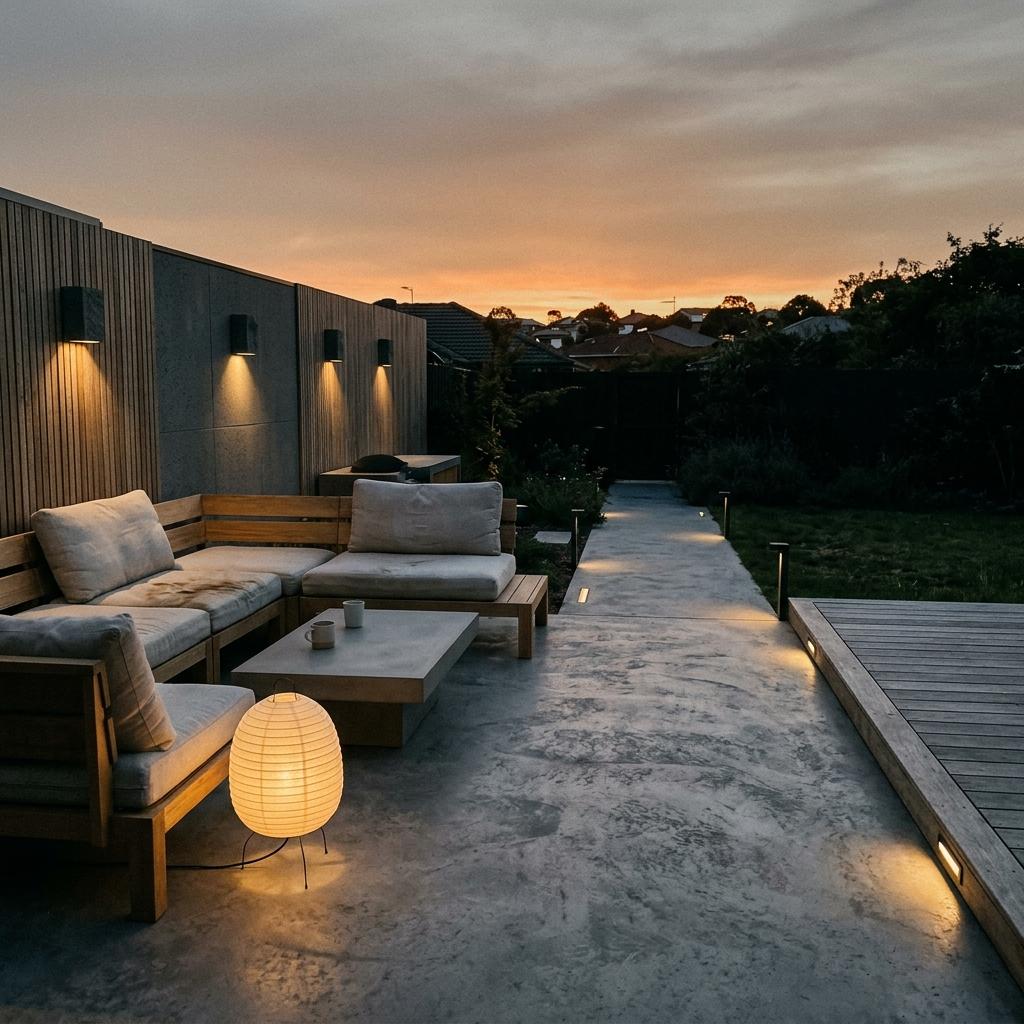 Minimalist Lighting Solutions For A Modern Japandi Terrace
