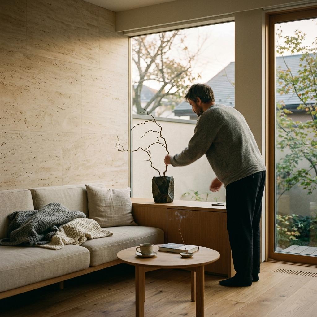 Minimalist Luxury Inside A Private Japandi Style House