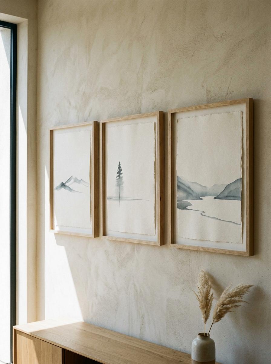 Minimalist Scenic Landscapes For Japandi Wall Art Decor