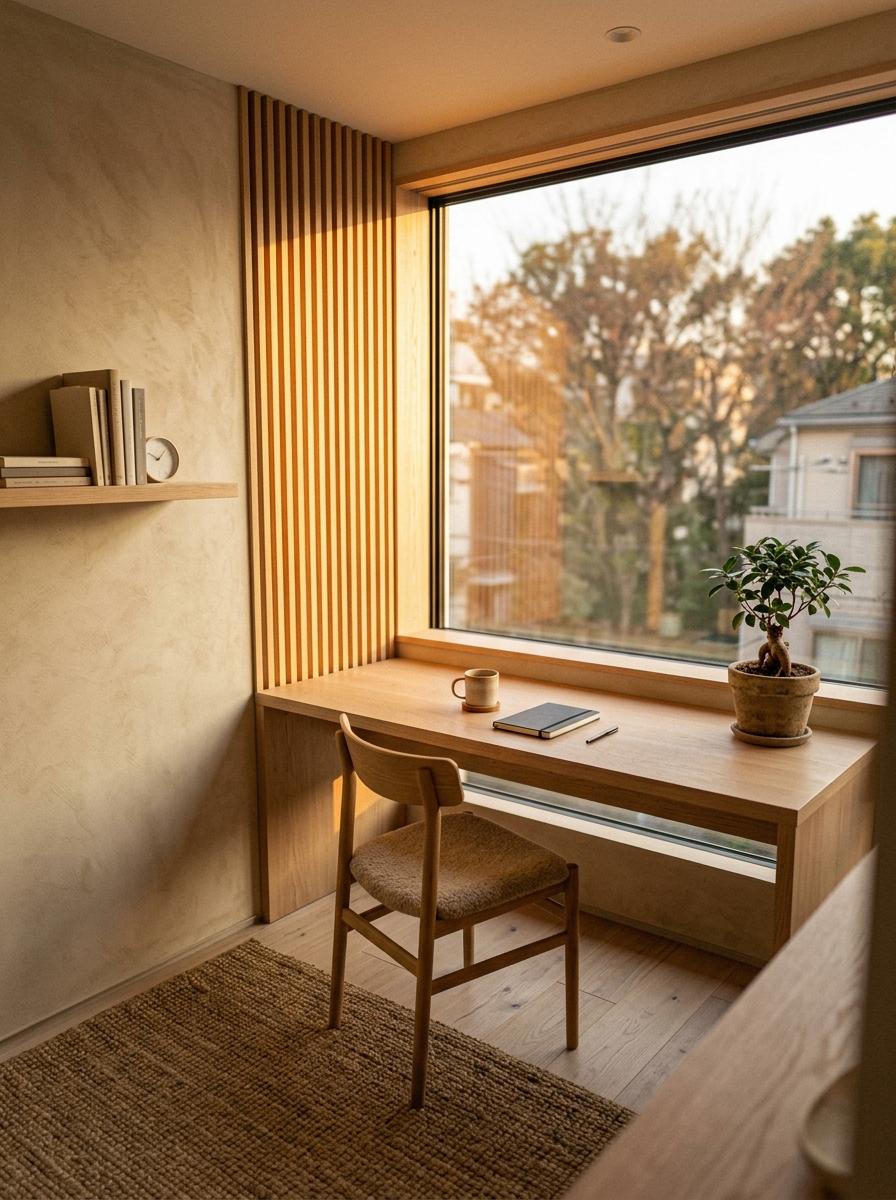 Minimalist Zen Japandi Office Interior Design